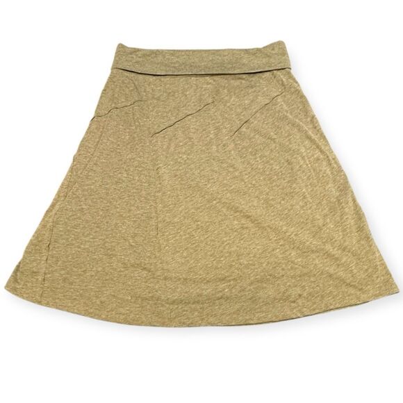 PRANA Women’s Heather Green Daphne Wool Blend A-Line Skirt Size Medium - Picture 2 of 5